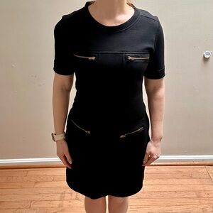 Black Wool Blend J crew dress Size 8P